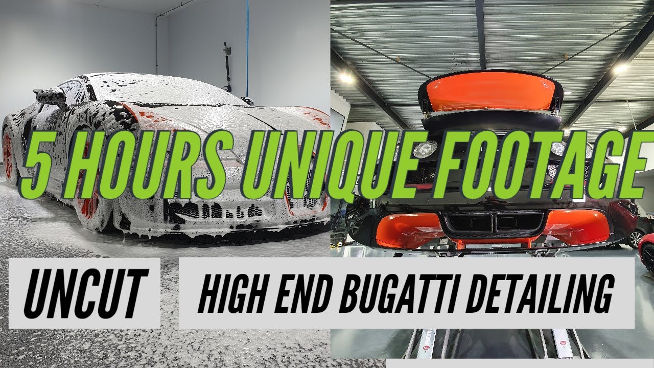 NEVER SHOWN BEFORE: 5 hours uncut video on Bugatti Veyron Detailing + all PPF work !