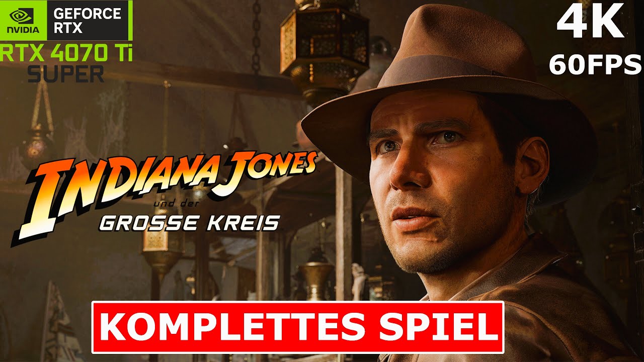 INDIANA JONES UND DER GROßE KREIS Gameplay Walkthrough FULL GAME [4K 60FPS UHD PC] Kein Kommentar