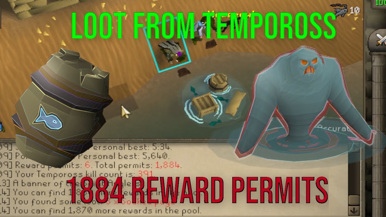 Loot from 40 Hours at Tempoross, 45-82 Fishing