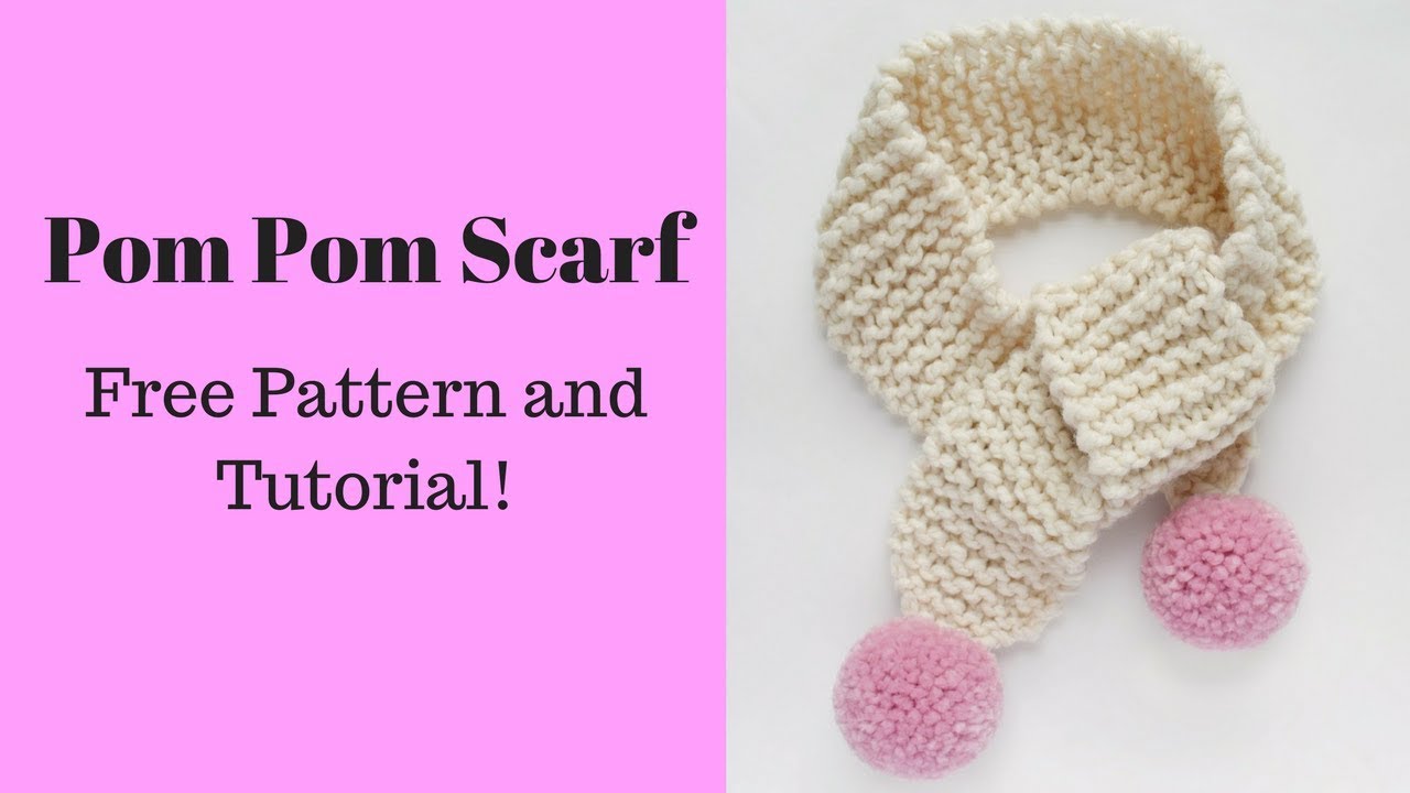Pom Pom Scarf Tutorial