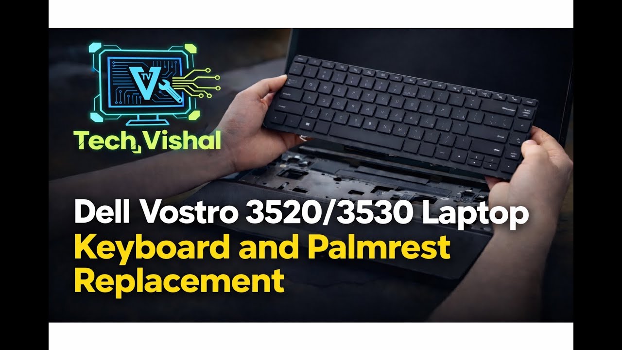 🔥Dell Vostro 3520 & 3530 Keyboard & PalmRest Change | Step-by-Step Repair Guide in 10 Min! | Hindi🔥