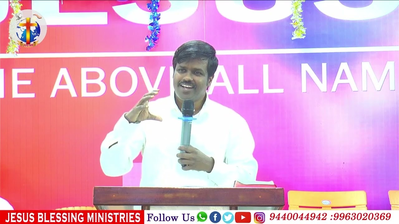 || Tamil Message@ Dr.V.Kiran Babu Garu @ Jesus Blessing Ministries ||08.02.2026@Sunday 1st Service||