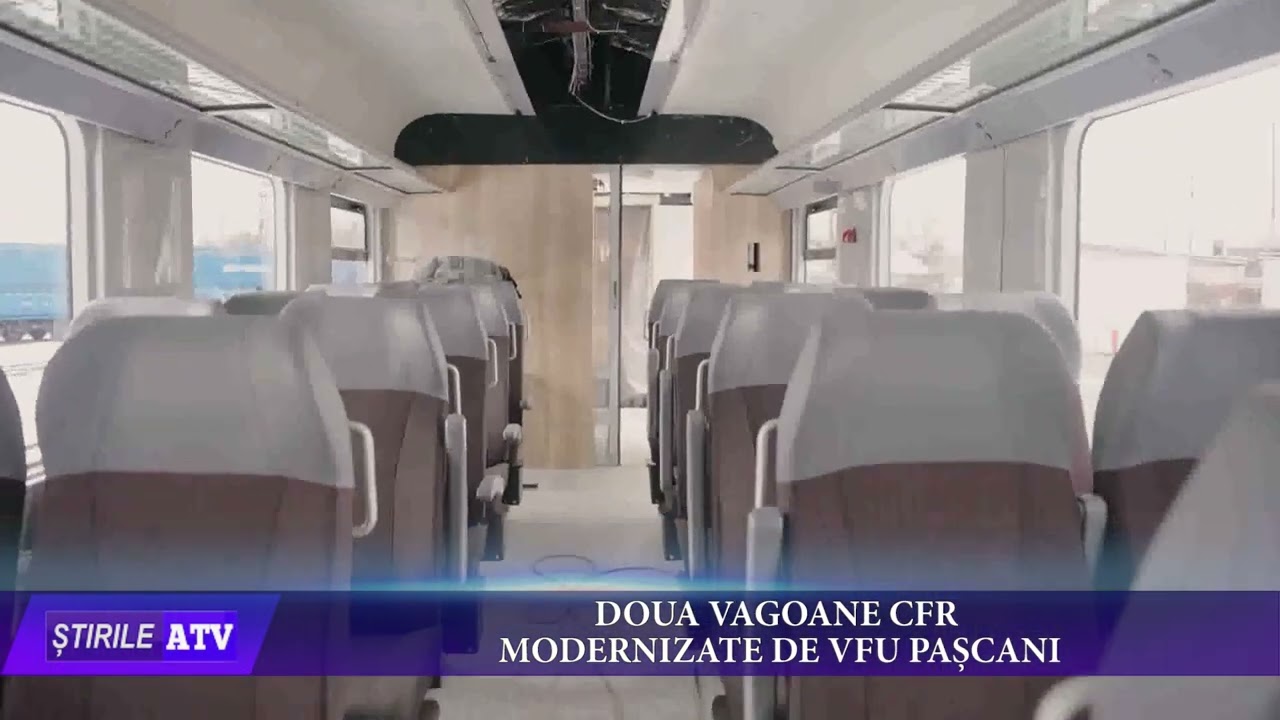 DOUA VAGOANE CFR MODERNIZATE DE VFU PAȘCANI