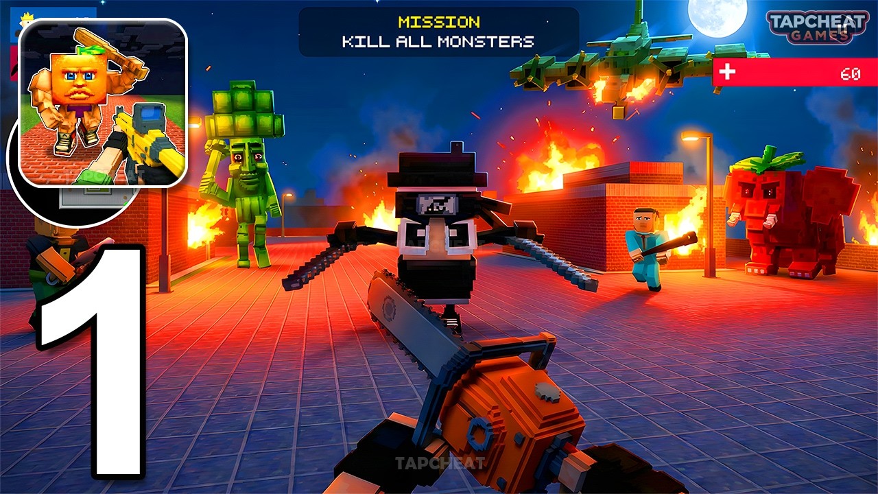 Blocky Hunters: FPS Survival - Gameplay Walkthrough Part 1 - Shooter Survival FPS (Android, iOS)