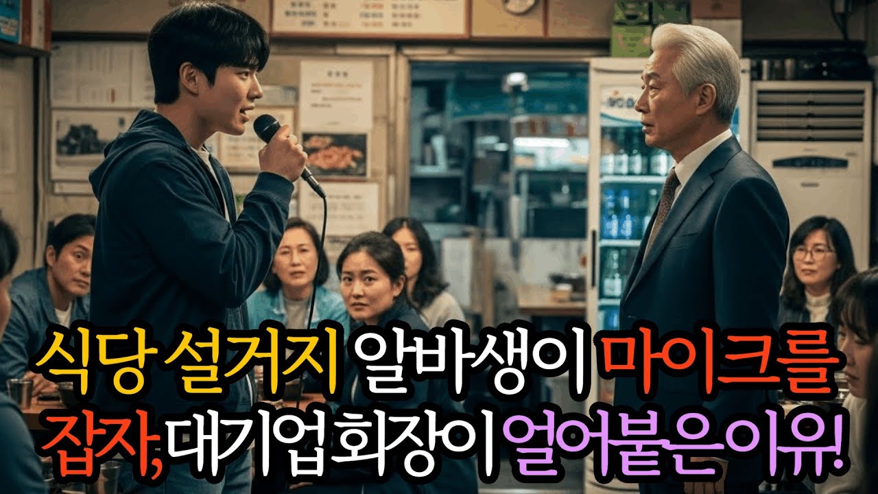 식당 설거지 알바생이 마이크를 잡자, 대기업 회장이 얼어붙은 이유!ㅣ노후사연ㅣ감동사연ㅣ시니어ㅣ실화사연 ㅣ오디오북