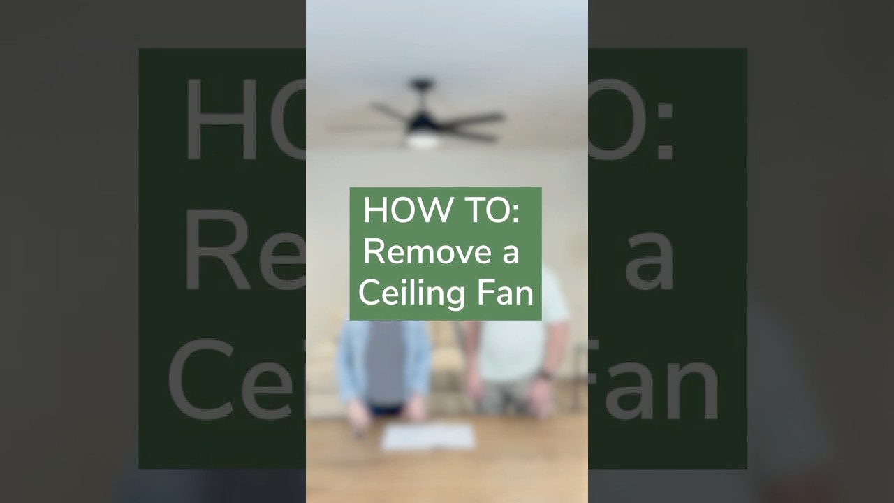 How to Remove a Ceiling Fan #diy #easydiy #ceilingfan #howto #stepbystep
