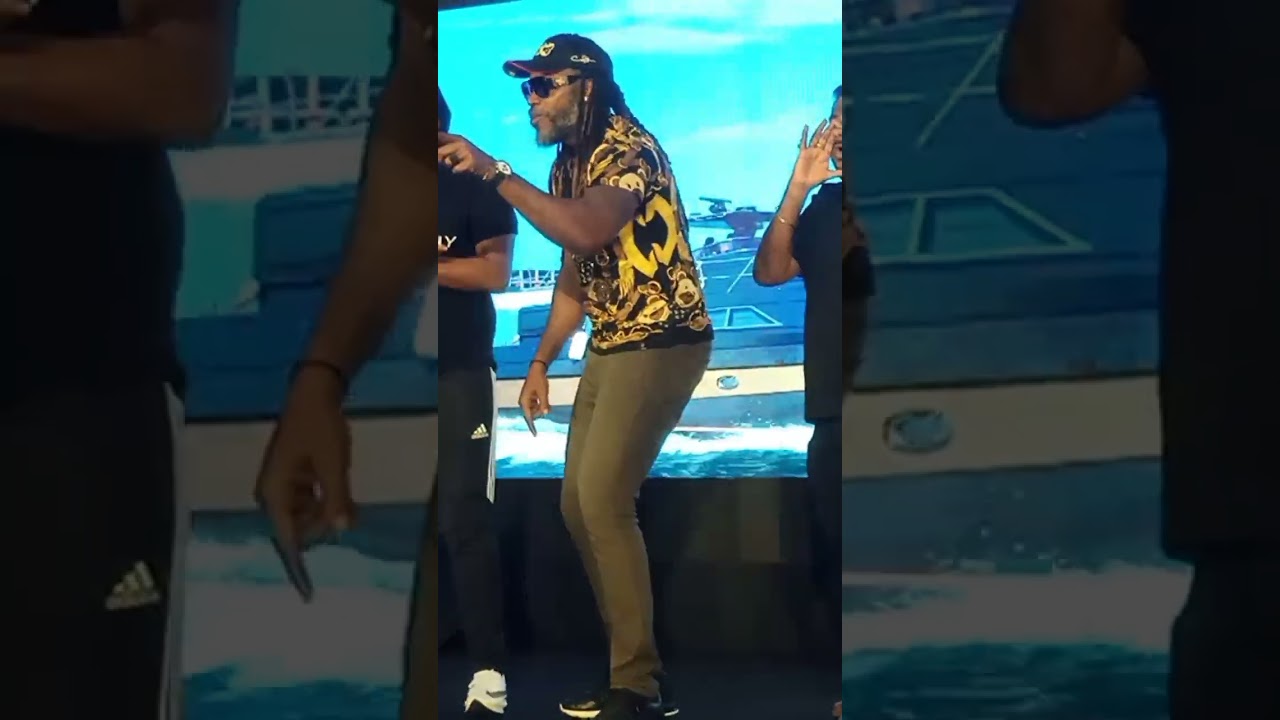 West Indies CRICKETER turned SINGER & DANCER CHRIS GAYLE Dancing on his Song OH FATIMA