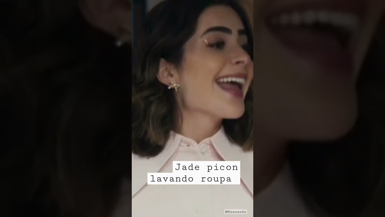 Jade picon lavando roupa, que m&aacute;ximo 😻❤️