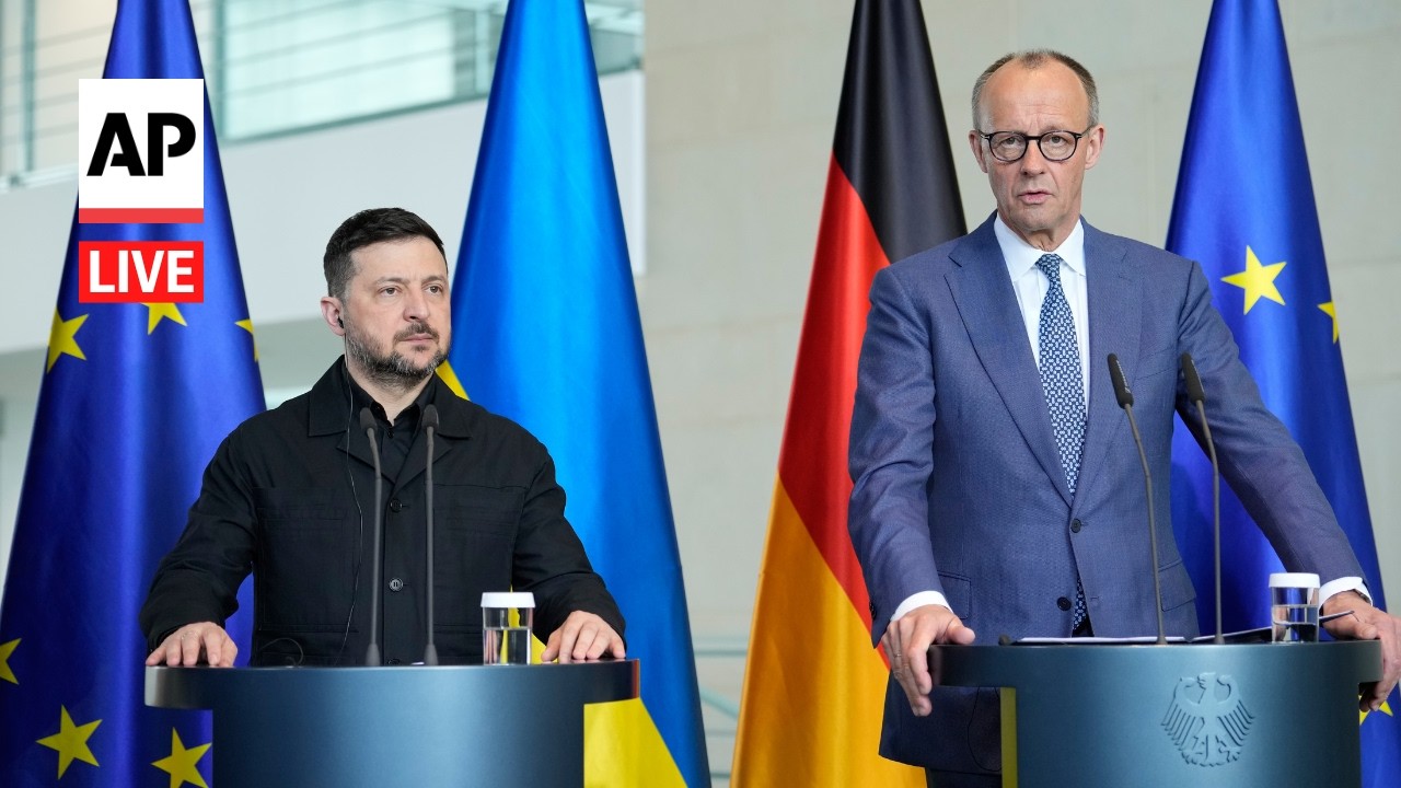 LIVE: Ukraine&rsquo;s Zelenskyy meets Friedrich Merz in Germany
