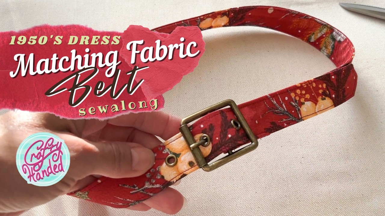 Making a Matching Fabric Belt for my 1950's Dress