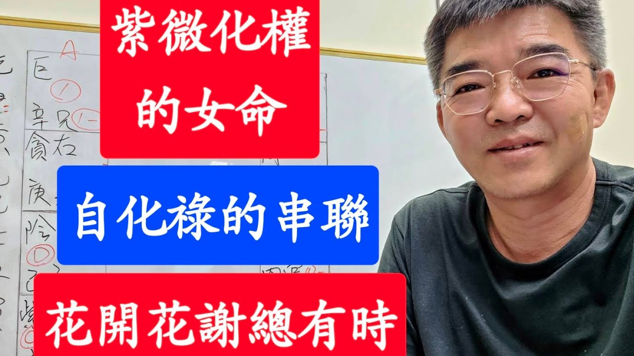 紫微斗數化權-自化祿串聯-花開花謝總有時-紫微斗數談人生