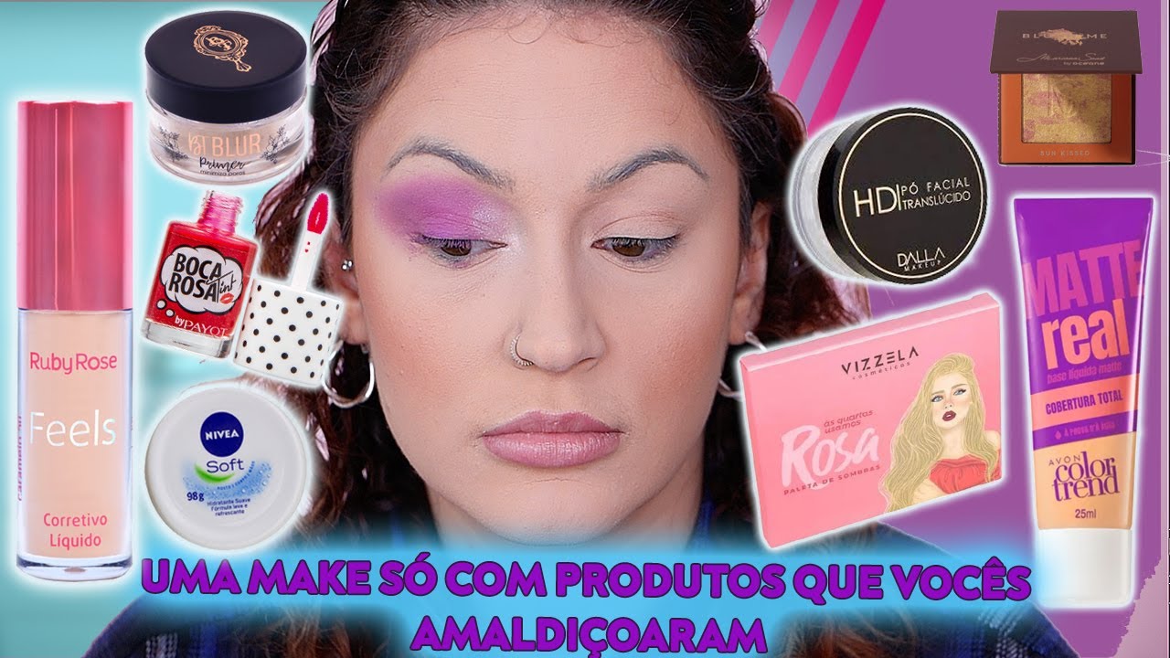 Maquiagem Com Os PIORES PRODUTOS Que Vocês Indicaram! #DECEPCIONADÁH