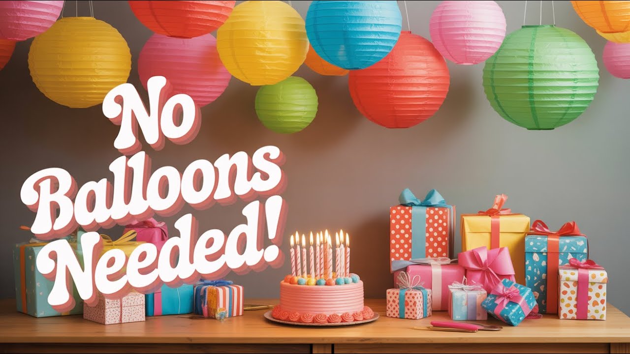 No Balloons? No Problem! Stunning Birthday Party Decoration Ideas Without Balloons