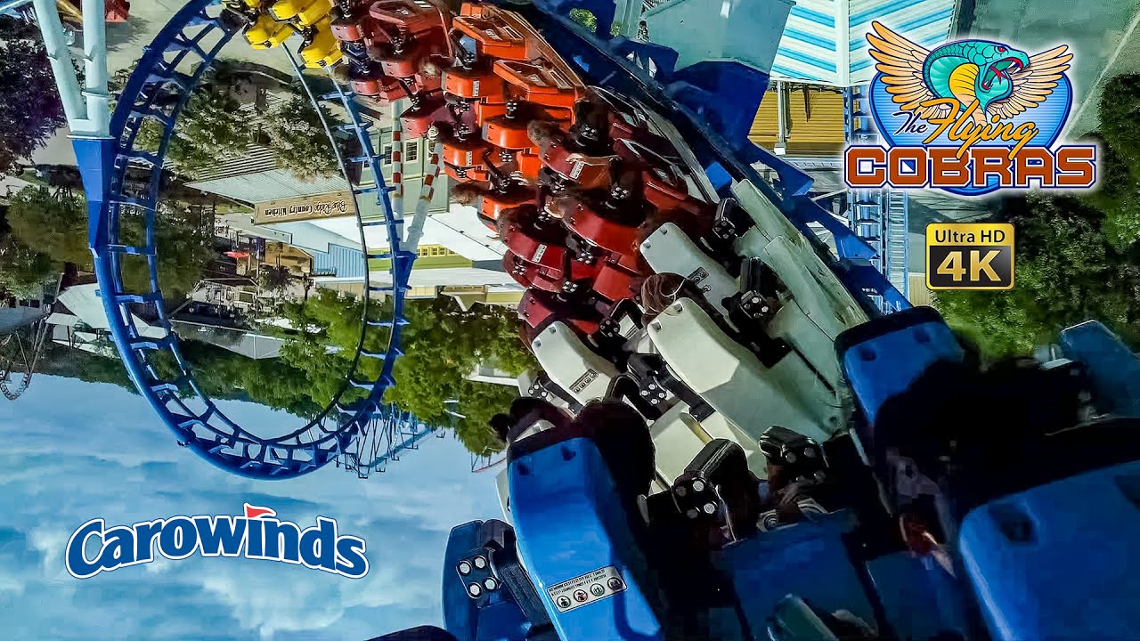 2021 The Flying Cobras Roller Coaster On Ride 4K POV Carowinds