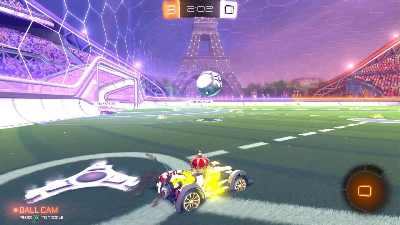 Star Rocket League player scores impossible goal!!!!!!!
