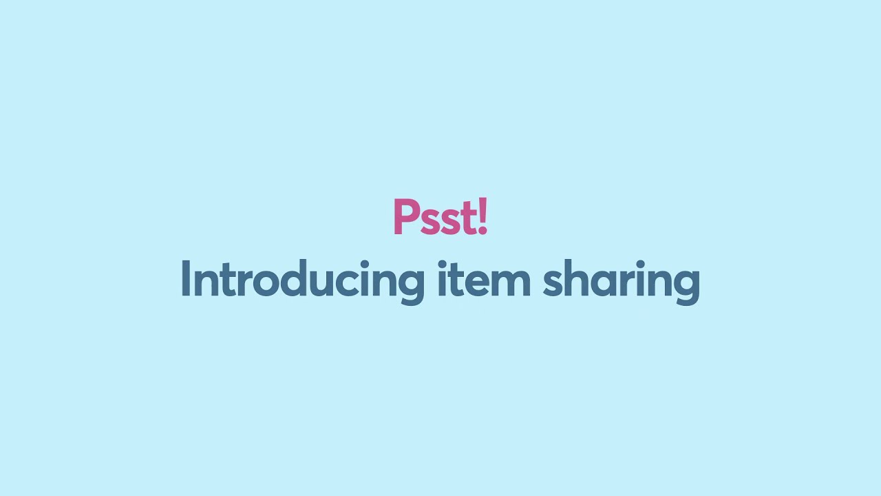 Psst! Introducing item sharing in 1Password