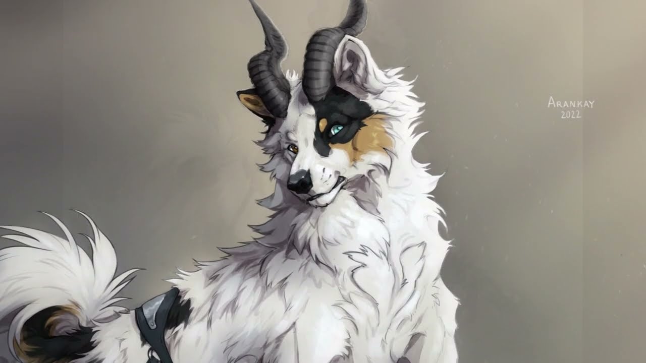 [ Timelapse 76 ] – sketchy commission – wolf speedpaint