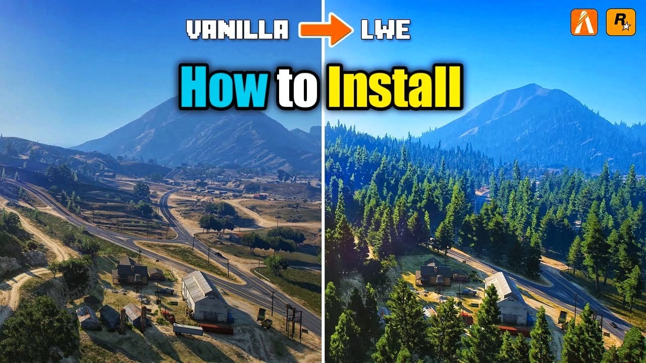 💥How to install Lively World Expansion in GTA 5 - The Ultimate Forest Update LWE Forest Vegetation 😱