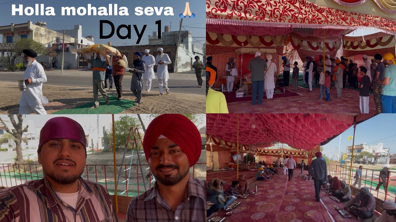 ਪਹਿਲਾ ਦਿਨ ਲੰਗਰ ਦਾ ਪਿੰਡ ਮੱਲੀਵਾਲ 🙏🏻 ਹੋਲਾ ਮੁਹੱਲਾ 🙏🏻❤️