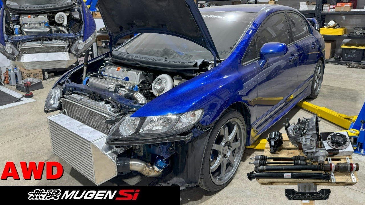 2008 Mugen Civic Si AWD Build: Full Walkthrough on how to AWD