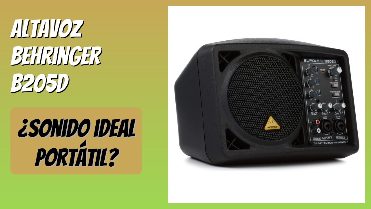 RESEÑA (2025) : Altavoz Behringer B205D. DETALLES ESENZIALES