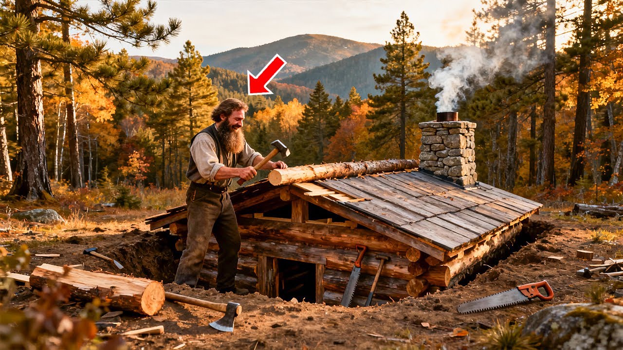 Neighbors Laughed When He Buried Half His Cabin — Until He Never Ran Out Of Firewood