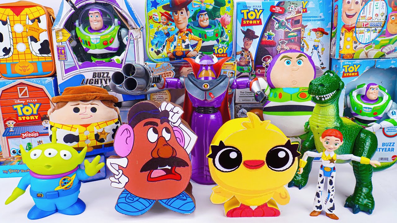 Unboxing Disney Pixar Toy Story toy collection ASMR | Mystery Mr. Potato Head Box & Ducky Box