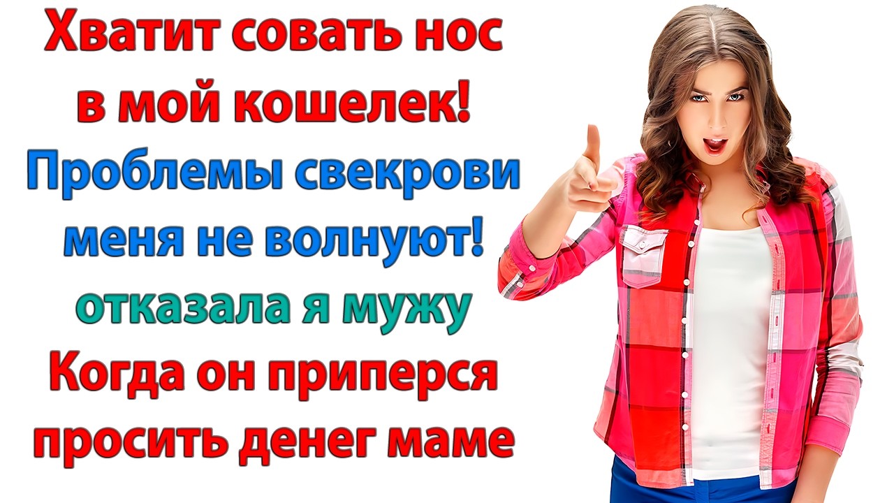 Я должна считать каждую копейку? Когда у Вас куча денег! невестка и свекровь рассказы ленивый муж
