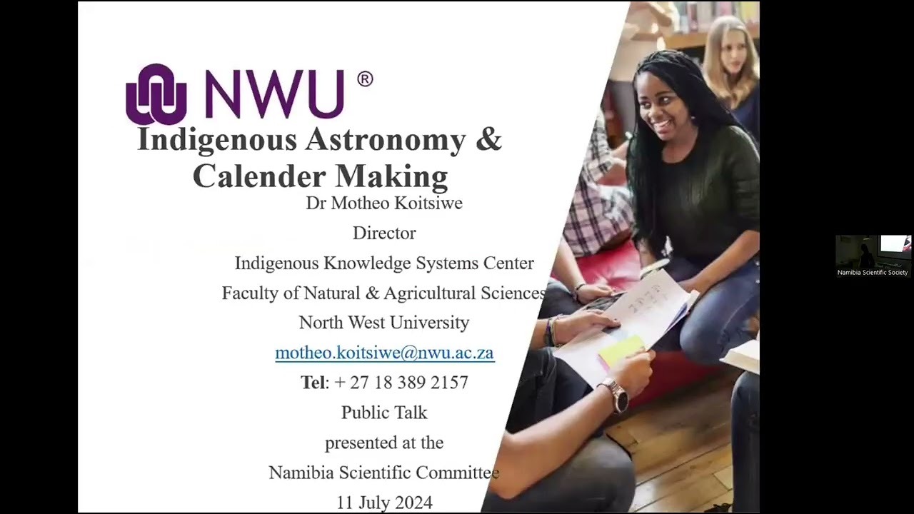 Presentation: African indigenous astronomy and calendar making by Dr Motheo Koitsiwe