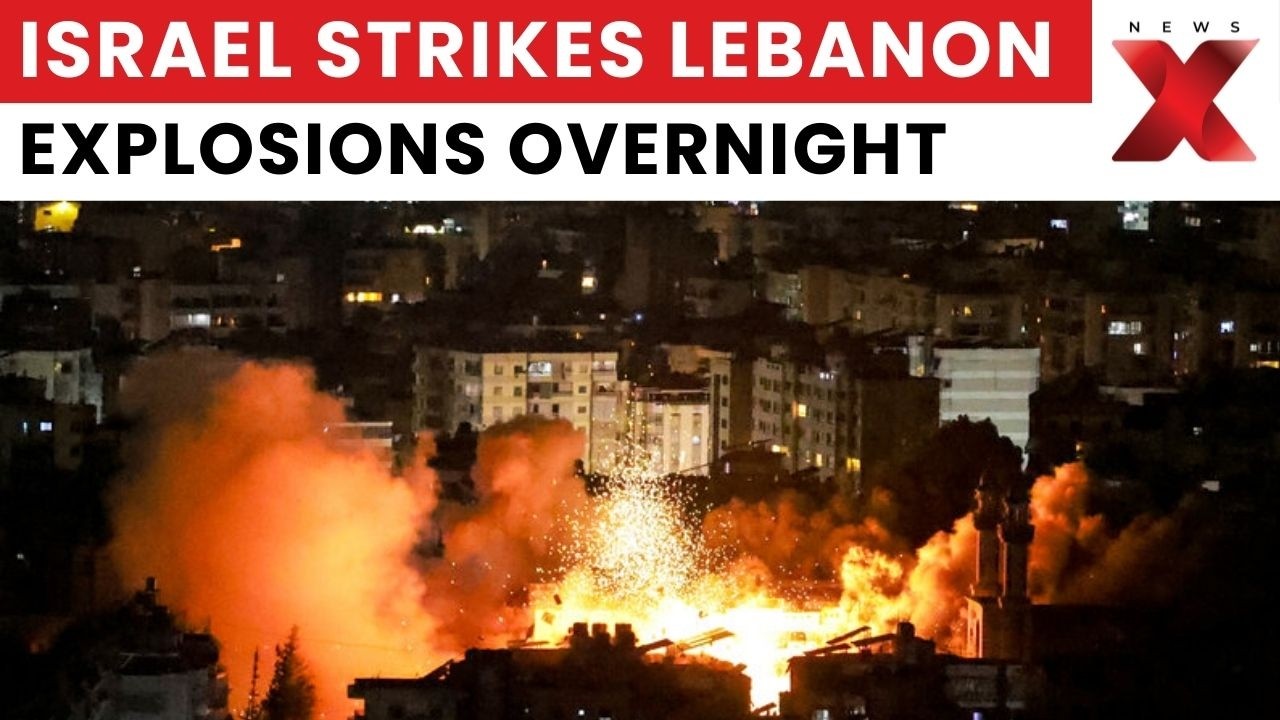 Israel Pounds Southern Lebanon Overnight, Multiple Towns Hit In Fresh Air Raids | NewsX