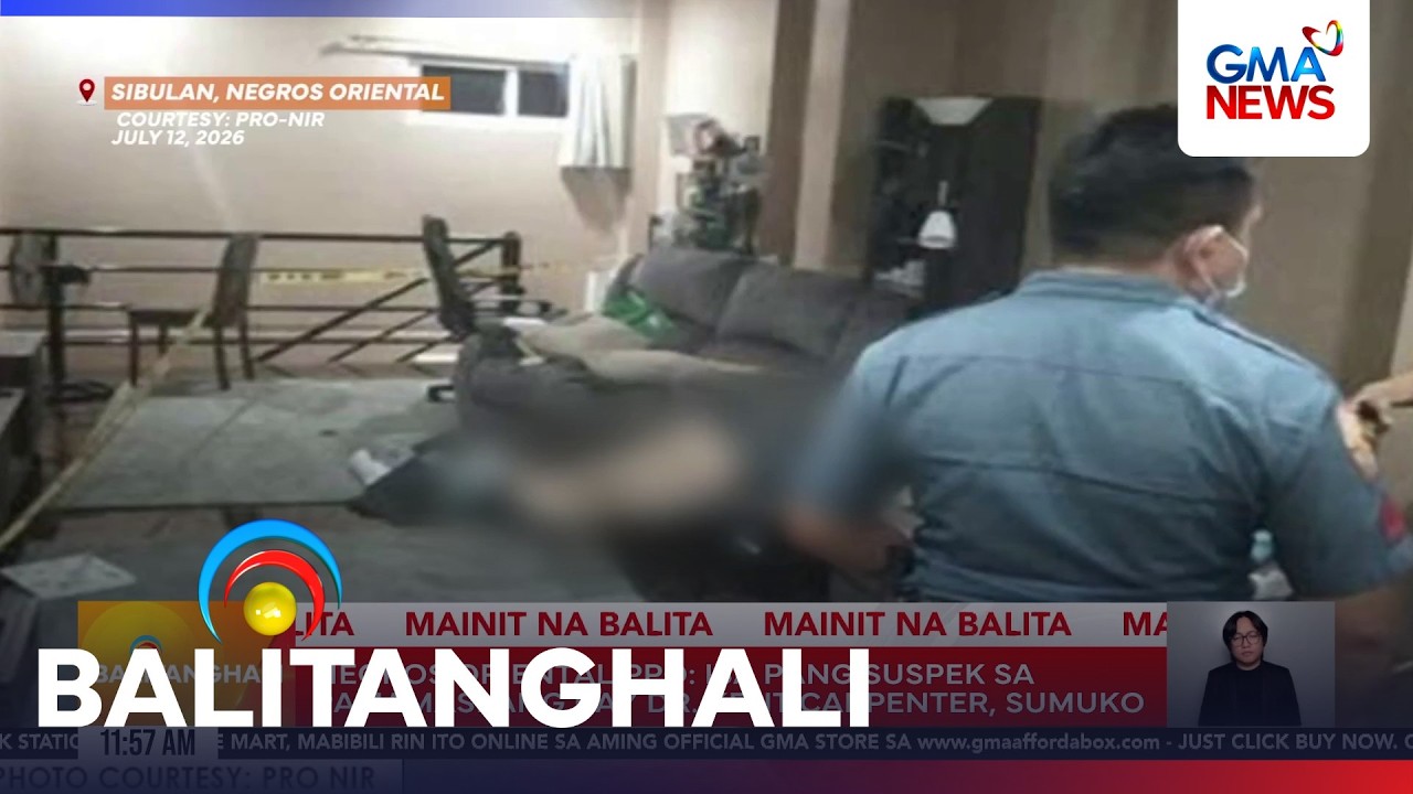 Negros Oriental PPO - 1 pang suspek sa pamamaslang kay Dr. Kent Carpenter, sumuko | Balitanghali