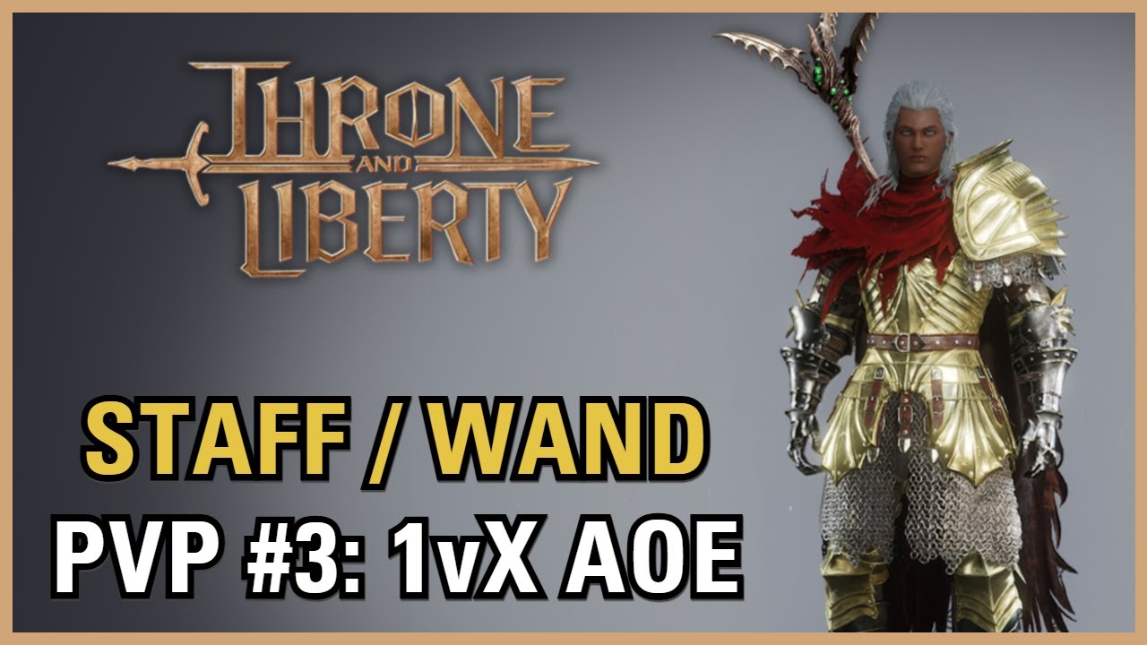 Staff/Wand PVP #3: 1vX AOE Build | Throne and Liberty