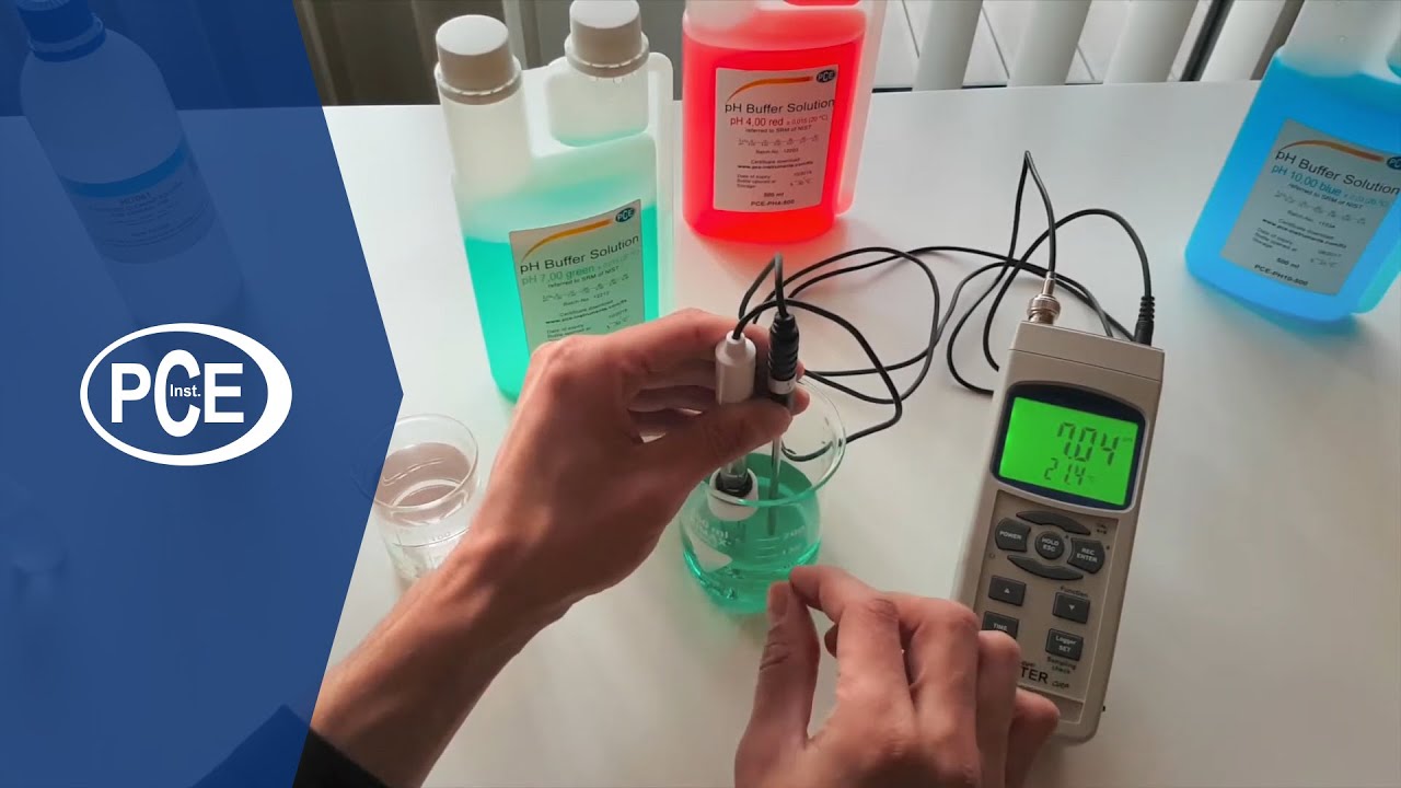 &Eacute;talonnage du pH-m&egrave;tre PCE-228 de #PCEInstruments