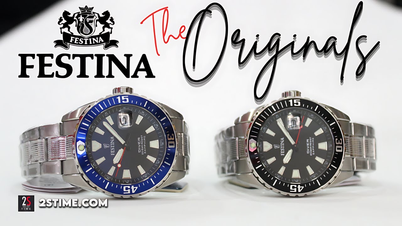 FESTINA The Originals Diver Quartz Blue & Black