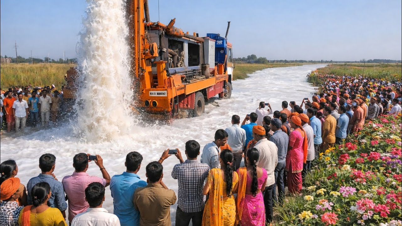 🥰आज के बोर में 5इंच का पानी मिला जो सिंचाई के लिए पर्याप्त है |बोर 200 फीट केसिंग Casta 86feet 
