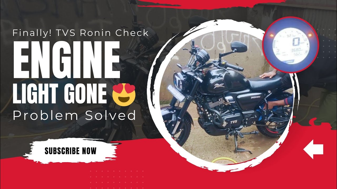 TVS Ronin Check Engine Light Finally Fixed ✅ Real Reason & Solution | Problem Solved😍