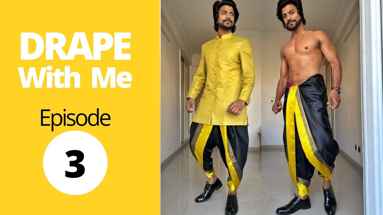 How to wear a dhoti | Wedding Wear Inspo | Drape with me episode 3