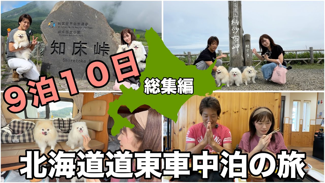 【総集編】愛犬３匹と北海道道東車中泊の旅９泊１０日行ってきた