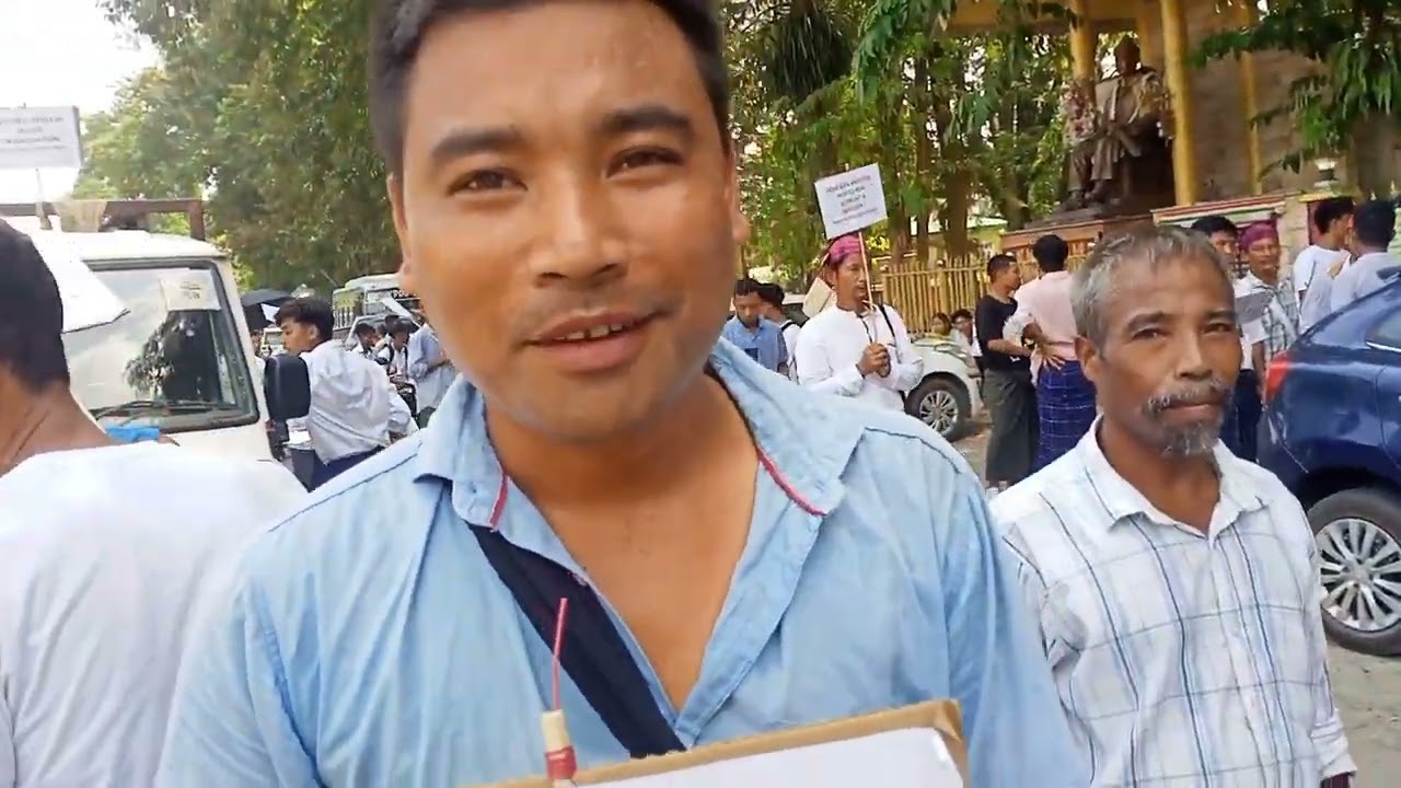 PROTEST RALLY~~TO DEMAND JUSTICE FOR TRIBAL BUDDHIST STUDENT{LATE~GAMRIN MAKET~}~~😓😓