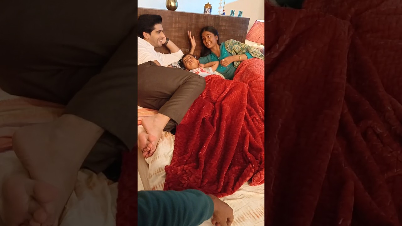 Dr Chirag And Deepika With Ragini On The Bed 🛏️🎬 #starplus #serial #shortsfeed