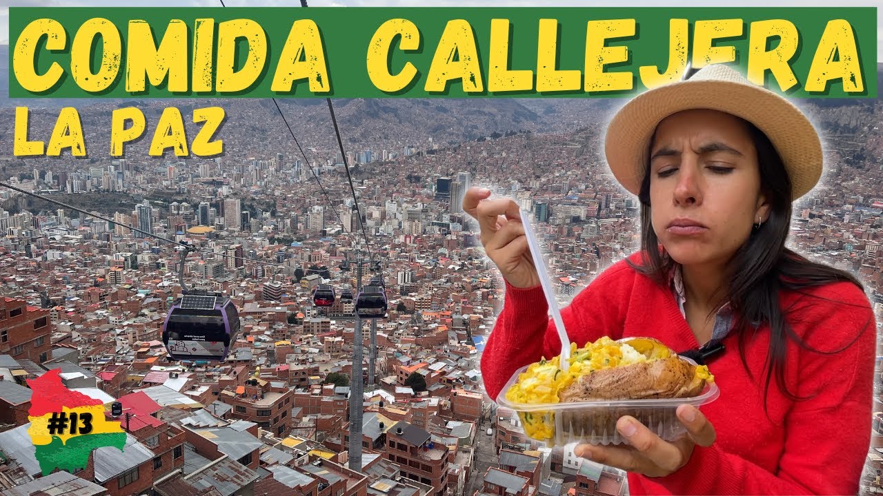 Probando comida callejera en LA PAZ 👉  ciudad del TELEFÉRICO más extenso del mundo 🇧🇴 #Bolivia Ep.13