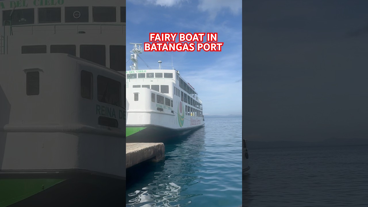 Fairy boat in Batangas Port short