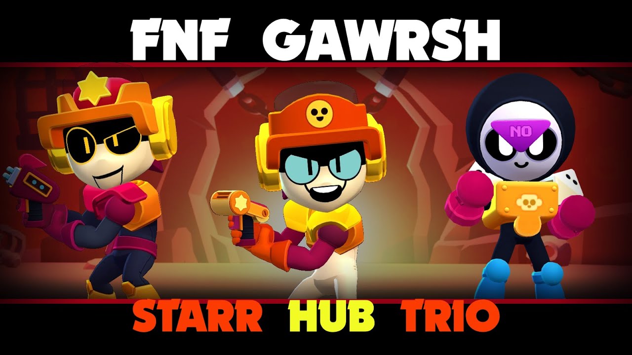 FNF Gawrsh but Larry, Lawrie and Meeple sing it | (FNF X Brawl Stars Cover)