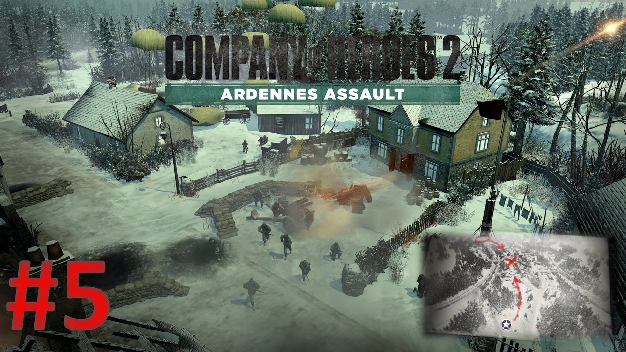 Company of Heroes 2 Ardennes Assault Playthrough Part 5: Houffalize [Hard Difficulty]
