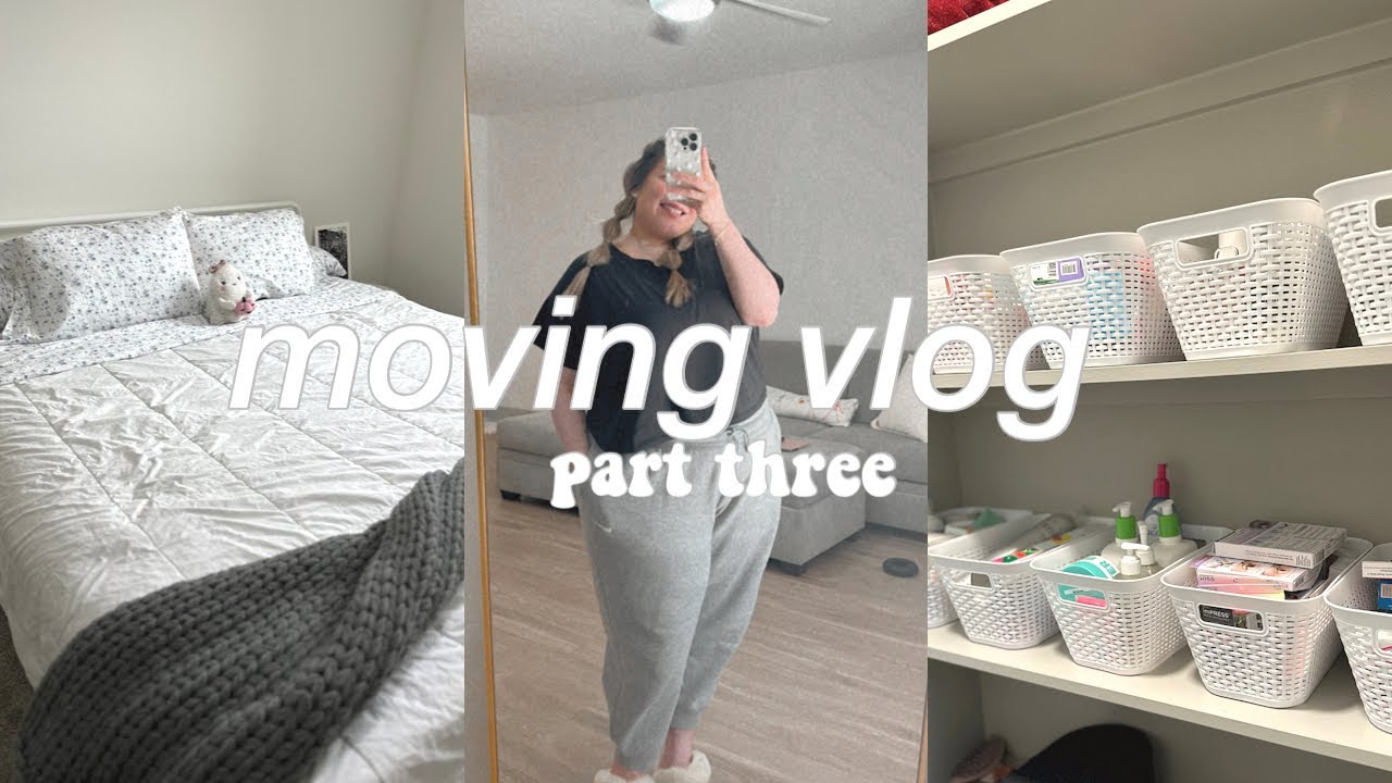 MOVING VLOG PT. 3: 💕 getting settled in, grocery haul, & exploring my new city!