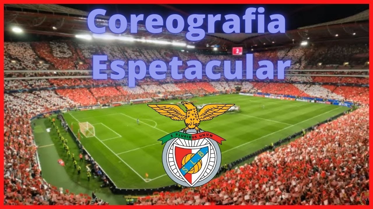 torcida do Benfica cantando vermelho