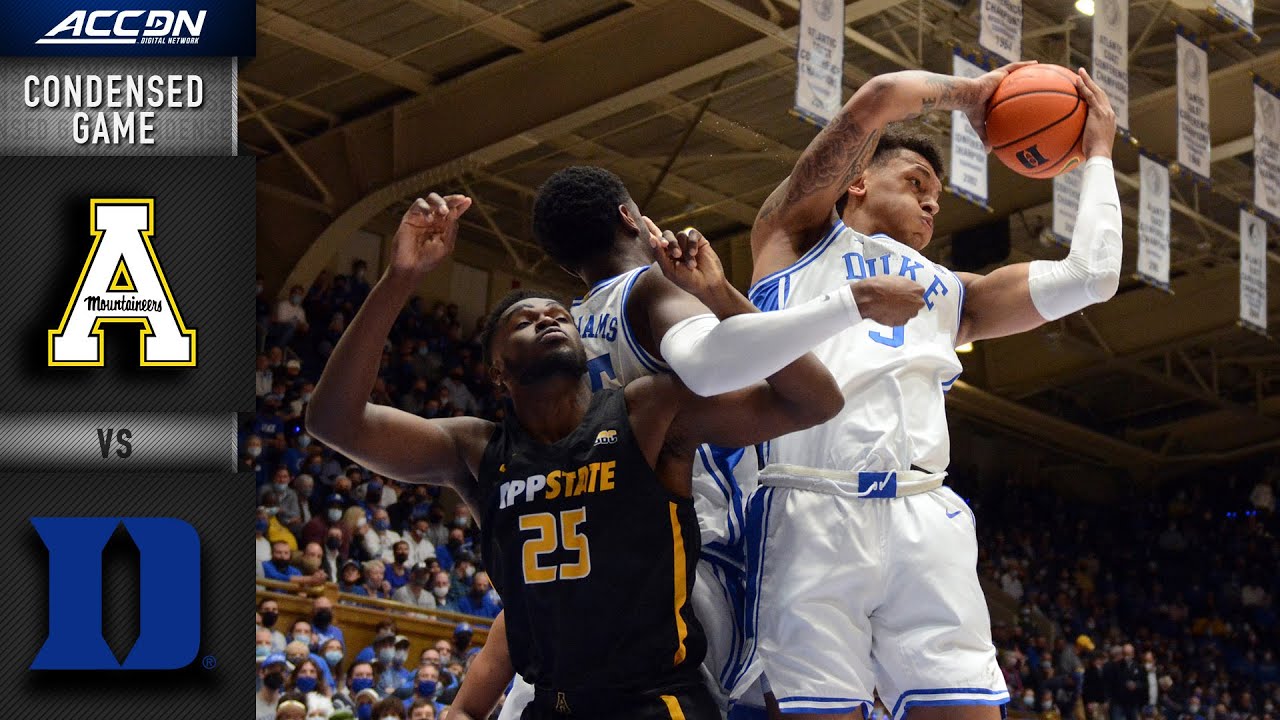 Appalachian State vs. Duke Condensed Game | 2021-22 ACC Men&rsquo;s Basketball