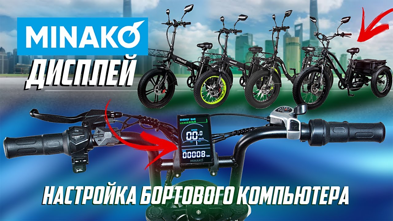 Настройка бортового компьютера Minako F10 F11 Trike Dual X Bizon Минако