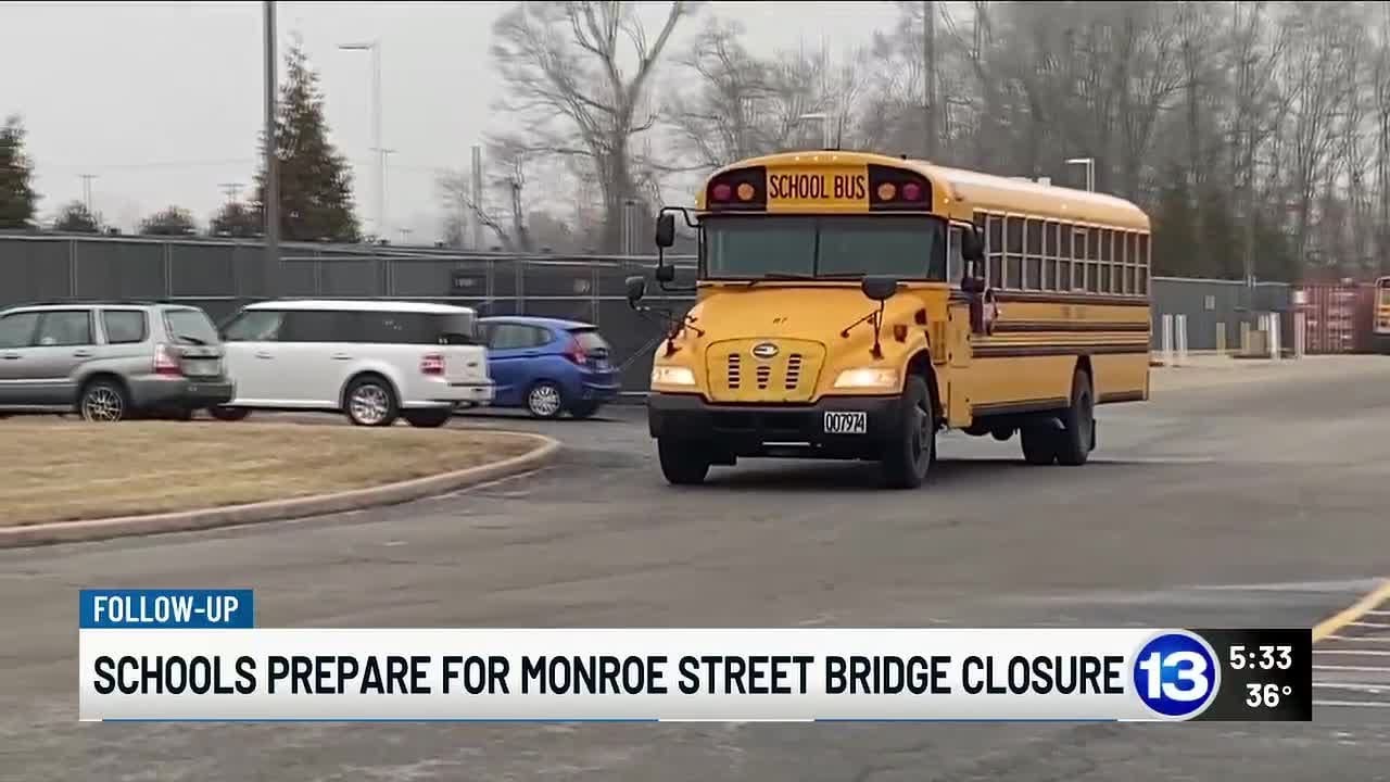 Schools prepare for Monroe Street bridge closure