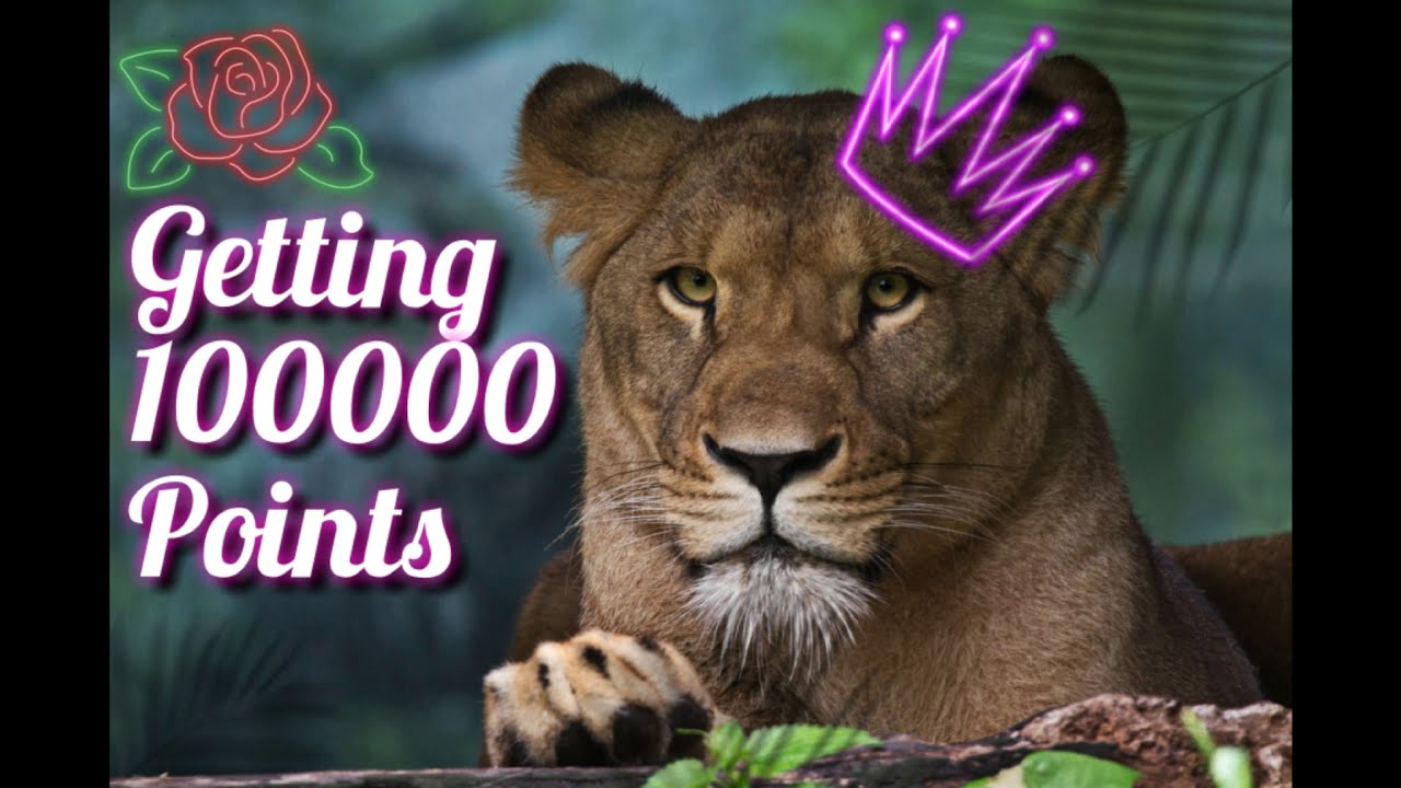 Getting 100000 points for my lion! | Wild Animals Online